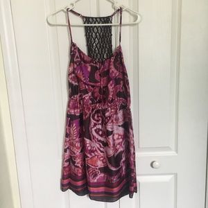 light summer silky summer dress size S multicolor
